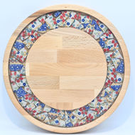 Picture of SMALL DECOR ROUND BOARD Flowers Mix
