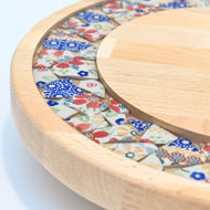 Picture of SMALL DECOR ROUND BOARD Flowers Mix