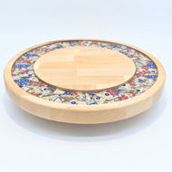 Picture of SMALL DECOR ROUND BOARD Flowers Mix