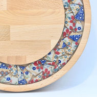 Picture of SMALL DECOR ROUND BOARD Flowers Mix