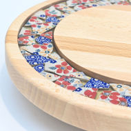 Picture of SMALL DECOR ROUND BOARD Flowers Mix