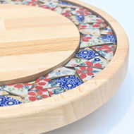 Picture of SMALL DECOR ROUND BOARD Flowers Mix