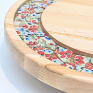 Picture of SMALL DECOR ROUND BOARD Flowers Mix