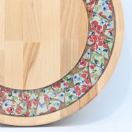 Picture of SMALL DECOR ROUND BOARD Flowers Mix