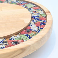 Picture of SMALL DECOR ROUND BOARD Flowers Mix