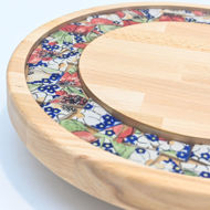 Picture of SMALL DECOR ROUND BOARD Flowers Mix