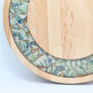 Picture of SMALL DECOR ROUND BOARD Flowers Mix