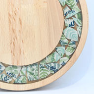 Picture of SMALL DECOR ROUND BOARD Flowers Mix