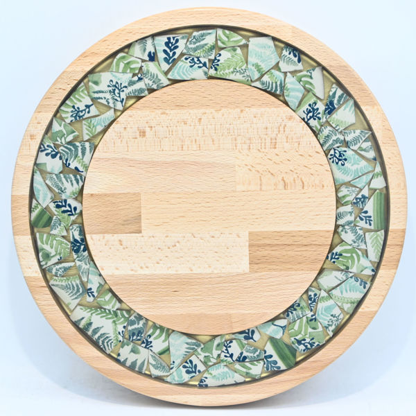 Picture of SMALL DECOR ROUND BOARD Flowers Mix