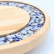 Picture of SMALL DECOR ROUND BOARD Flowers Mix