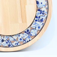 Picture of SMALL DECOR ROUND BOARD Flowers Mix