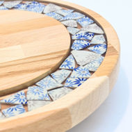 Picture of SMALL DECOR ROUND BOARD Flowers Mix