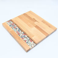 Obrazek Taca duża prost - ceramika Kwiaty MIX