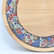 Picture of SMALL DECOR ROUND BOARD Flowers Mix