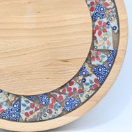 Picture of SMALL DECOR ROUND BOARD Flowers Mix