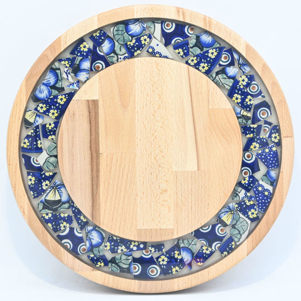 Picture of SMALL DECOR ROUND BOARD Flowers Mix