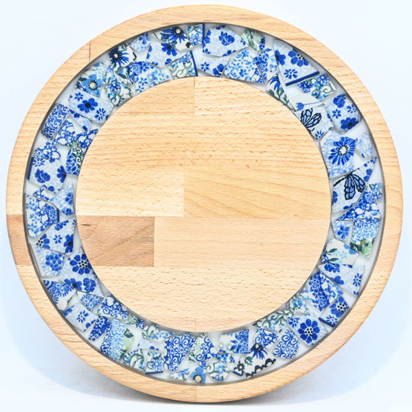 Obrazek Taca mała obrotowa - Ceramika MIX KWIATY