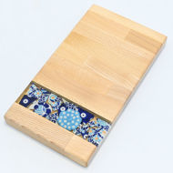 Obrazek Taca mała prostokątna - ceramika MIX KWIATY