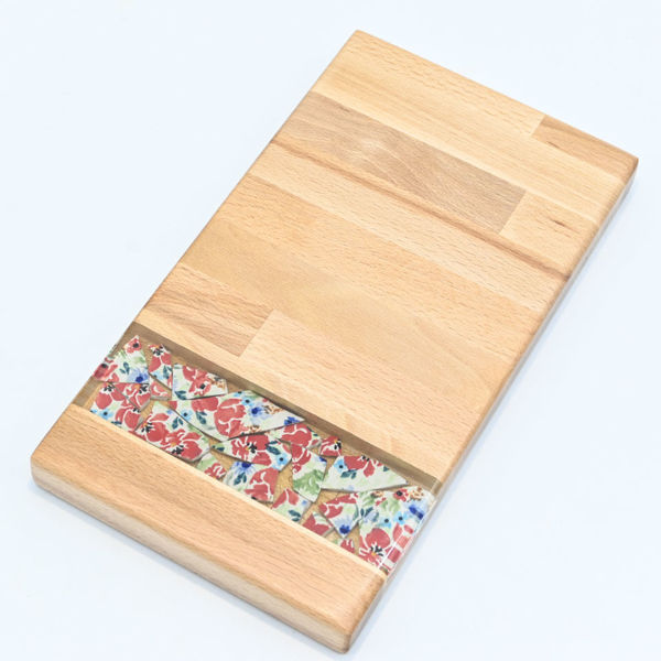 Obrazek Taca mała prostokątna - ceramika MIX KWIATY