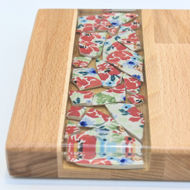 Obrazek Taca mała prostokątna - ceramika MIX KWIATY