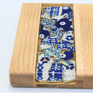 Obrazek Taca mała prostokątna - ceramika MIX KWIATY