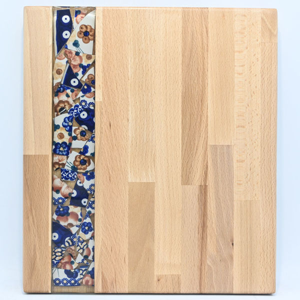 Obrazek Taca duża prostokątna - ceramika MIX KWIATY