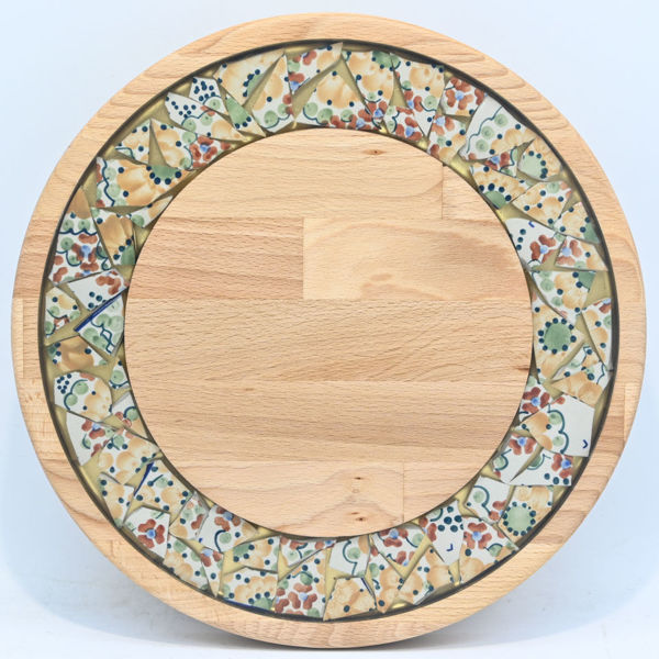 Picture of SMALL DECOR ROUND BOARD Flowers Mix