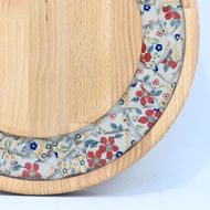 Obrazek Taca mała obrotowa - ceramika MIX  KWIATY