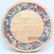 Picture of SMALL DECOR ROUND BOARD Flowers Mix
