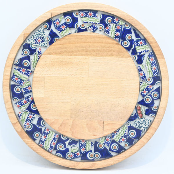 Picture of SMALL DECOR ROUND BOARD Flowers Mix