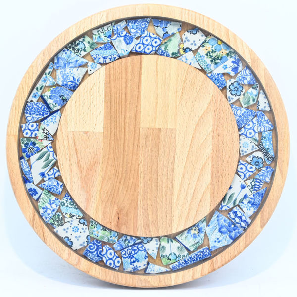 Picture of SMALL DECOR ROUND BOARD Flowers Mix