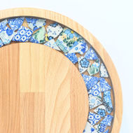 Picture of SMALL DECOR ROUND BOARD Flowers Mix