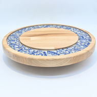 Obrazek Taca mała obrotowa - ceramika MIX KWIATY