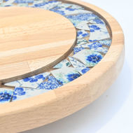 Obrazek Taca mała obrotowa - ceramika MIX KWIATY