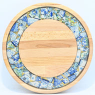 Obrazek Taca mała obrotowa - ceramika MIX KWIATY