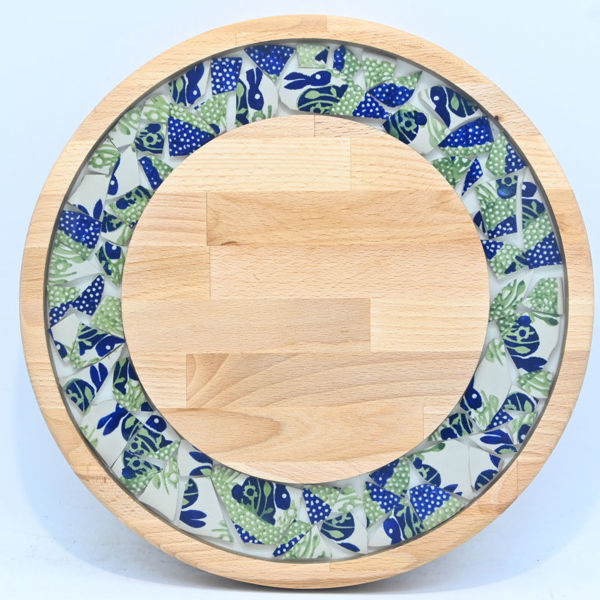 Obrazek Taca mała obrotowa - ceramika MIX