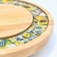 Picture of SMALL DECOR ROUND BOARD Flowers Mix