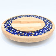 Obrazek Taca mała obrotowa - ceramika MIX  KWIATY