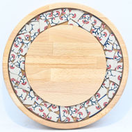 Picture of SMALL DECOR ROUND BOARD Flowers Mix