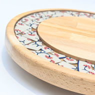 Picture of SMALL DECOR ROUND BOARD Flowers Mix