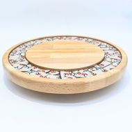 Picture of SMALL DECOR ROUND BOARD Flowers Mix