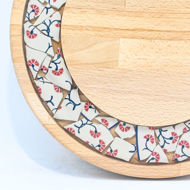 Picture of SMALL DECOR ROUND BOARD Flowers Mix