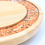 Obrazek Taca mała obrotowa - ceramika MIX KWIATY