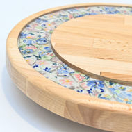 Picture of SMALL DECOR ROUND BOARD Flowers Mix