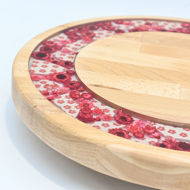 Picture of SMALL DECOR ROUND BOARD Flowers Mix