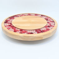 Picture of SMALL DECOR ROUND BOARD Flowers Mix
