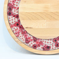 Picture of SMALL DECOR ROUND BOARD Flowers Mix