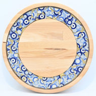 Picture of SMALL DECOR ROUND BOARD Flowers Mix