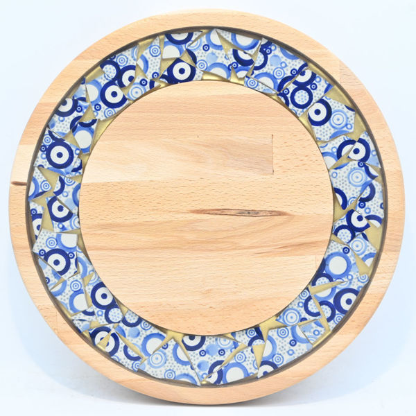 Picture of SMALL DECOR ROUND BOARD Flowers Mix