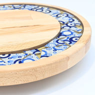 Picture of SMALL DECOR ROUND BOARD Flowers Mix